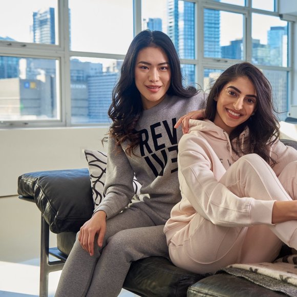 Revive Loungewear. Two Piece Lounge Set, Crewneck Sweatshirt and Jogger - Grey H - Picture 3 of 8